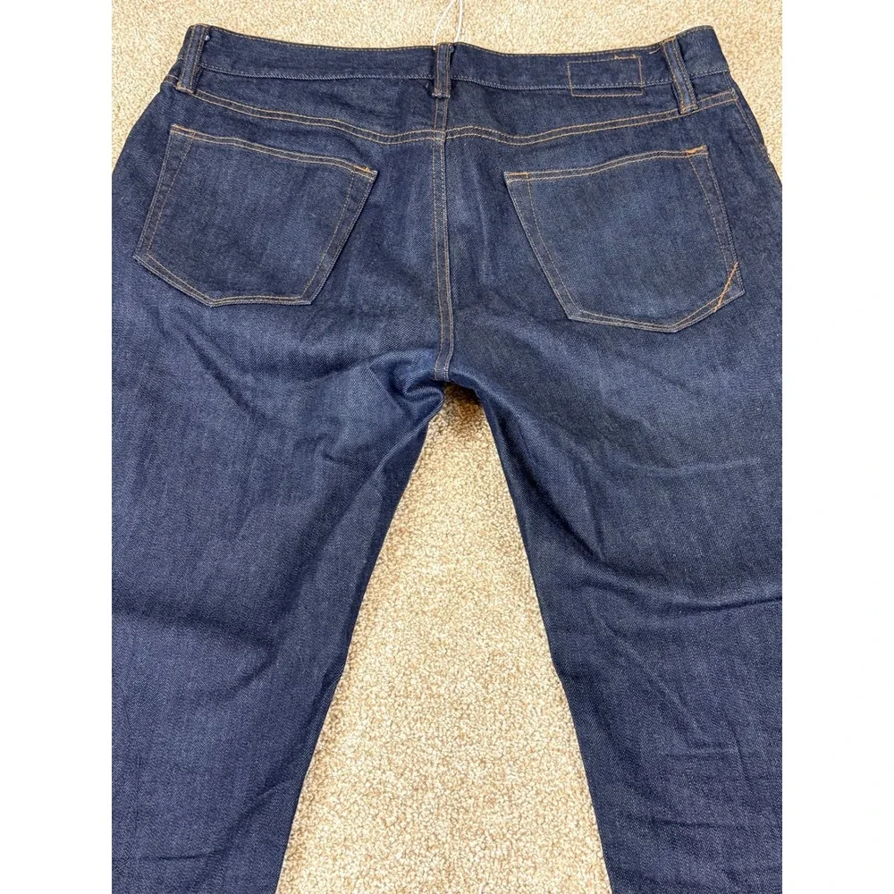 Banana Republic Mens Straight Leg Dark Indigo Wash Stretch‎ Jeans 34W 30L 34x30